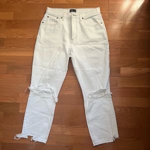 COPY - Abercrombie Cropped High Rise Mom Jeans